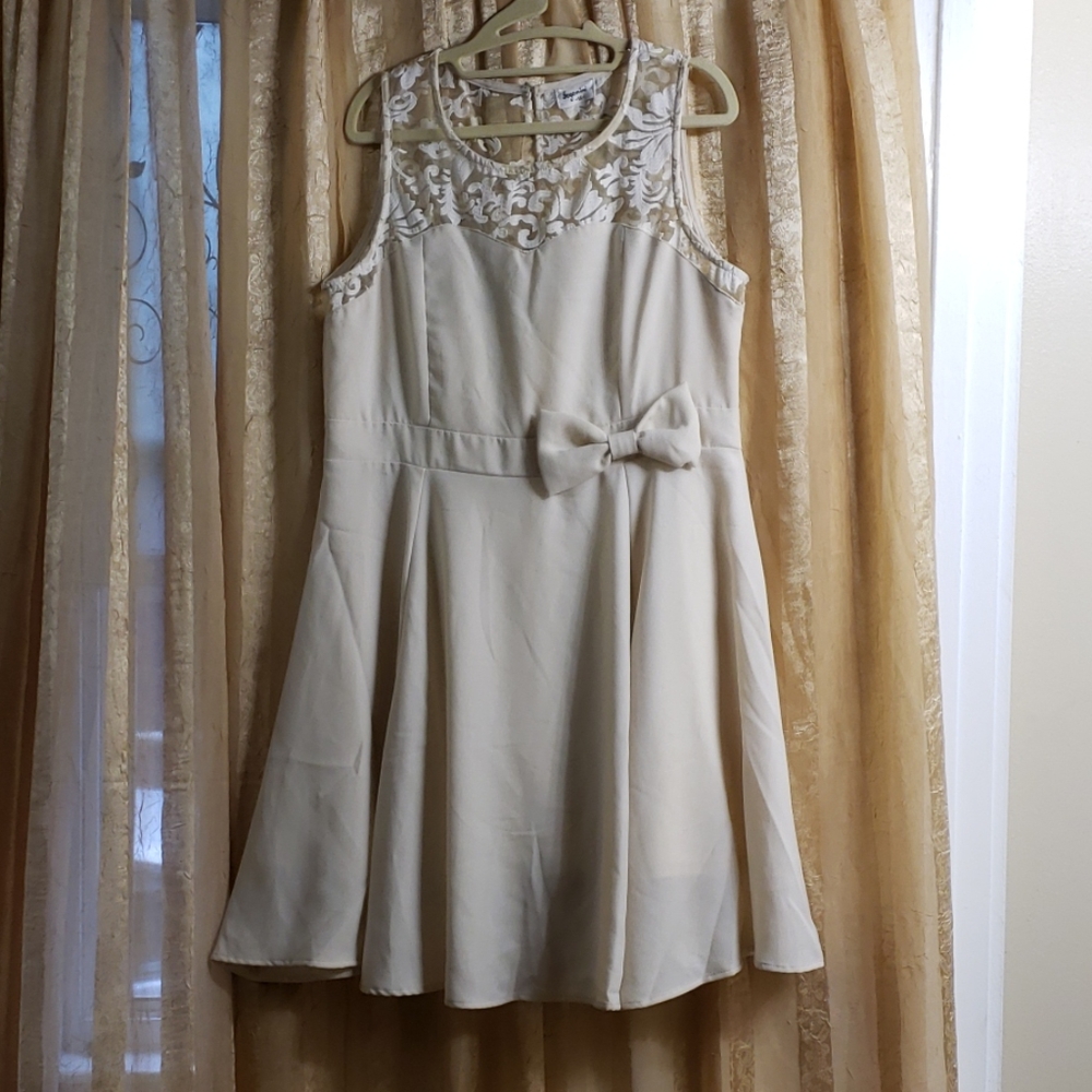 Cream Cocktail Dress